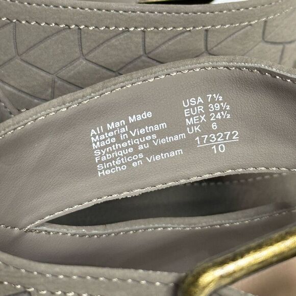 American Eagle taupe sling back buckle mule ankle boots size 7.5 - Picture 5 of 13